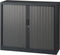 Roldeurkast 105x120x43cm bladkleur wit framekleur licht grijs (ral 7035)