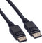 ROLINE DisplayPort kabel, DP-DP, v1.2, M - M, TPE, zwart, 3 m
