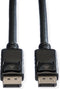 ROLINE DisplayPort kabel, DP-DP, v1.2, M - M, TPE, zwart, 3 m