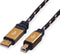 ROLINE GOLD USB 2.0 kabel, type A-B, 4,5 m