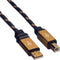 ROLINE GOLD USB 2.0 kabel, type A-B, 4,5 m