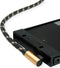 ROLINE GOLD USB 2.0 Kabel, USB A Male reversible - USB C 90° Male, 0,8 m