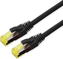 ROLINE Outdoor patchkabel Cat.6A (Klasse EA) S/FTP (PiMF), soepel draad, LSOH, zwart, 10 m