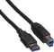 ROLINE USB 3.2 Gen 1 kabel, type A-B, zwart, 1,8 m