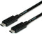 ROLINE USB 3.2 Gen 2 kabel, met PD (Power Delivery) 20V5A, Emark, C-C, M/M, zwart, 2 m