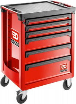 Roll Gereedschapswagen 6 Laden M3 Rood - ROLL.6M3A