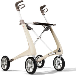 Rollator Carbon Ultralight ByAcre | De meest lichte rollator ter wereld | Creme - 4.8 kg