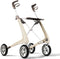 Rollator Carbon Ultralight ByAcre | De meest lichte rollator ter wereld | Creme - 4.8 kg