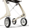 Rollator Carbon Ultralight ByAcre | De meest lichte rollator ter wereld | Creme - 4.8 kg