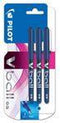 Rollerpen PILOT V-Ball grip V5 blauw 0.3mm blister à 3 stuks