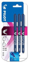 Rollerpen PILOT V-Ball grip V5 blauw 0.3mm blister à 3 stuks