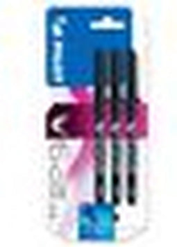 Rollerpen PILOT V-Ball grip V5 zwart 0.3mm blister à 3 stuks