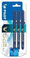 Rollerpen PILOT V-Ball grip V7 blauw 0.4mm blister à 3 stuks