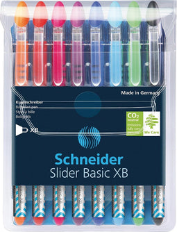 Rollerpen slider basic colours xb 8st assorti | 10 stuks
