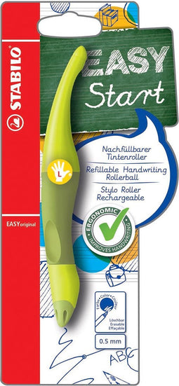 Rollerpen STABILO Easyoriginal linkshandig limoen/groen blister | 3 stuks