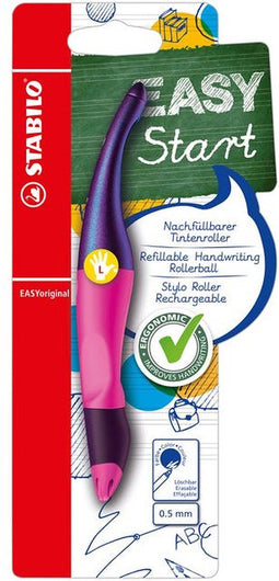 Rollerpen STABILO Easyoriginal linkshandig magenta holograph edition blister | 3 stuks