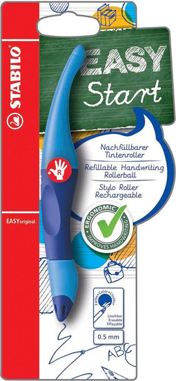 Rollerpen STABILO Easyoriginal rechtshandig licht/donkerblauw blister | 5 stuks