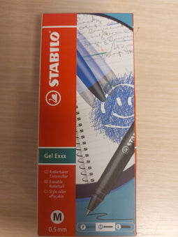 Rollerpen stabilo gel exxx groen - 10 stuks
