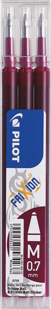 Rollerpenvulling Pilot Frixion BLS-FR7 0.35mm wijnrood | 12 stuks