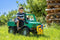 Rolly Toys 038244 RollyUnimog Forst Winterdienst met Lier