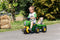 Rolly Toys Rolly MiniTrac John Deere Driewieler - Traptractor met Aanhanger