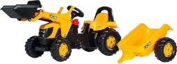 Rolly Toys RollyKid JCB - Traptractor met Frontlader en Aanhanger