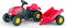 Rolly Toys rollyKid Rood - Traptractor met Aanhanger