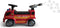 ROLLZONE loopauto 'brandweerwagen' - loopauto / duwauto