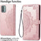 iMoshion Hoesje Geschikt voor Nokia G22 Hoesje Met Pasjeshouder - iMoshion Mandala Bookcase - Rosé Goud