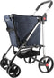 Rolser Boodschappentrolley Basket Tweed - 4 wielen - Opvouwbaar - 58 L - Marino