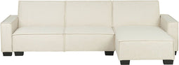 ROMEDAL - Hoekslaapbank - Beige - Linkerzijde - 290 cm - Polyester