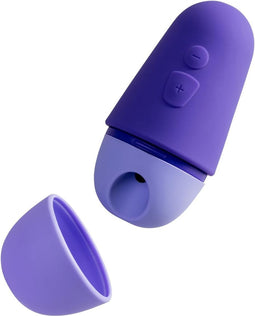 ROMP Free X Clitoral Sucker - Clit Stimulator met Reisdeksel - Clitoraal Zuigspeeltje met 10 Intensiteitsniveaus - Volwassen Seksspeeltje - Oplaadbare & Waterdichte Vibrator - Paars