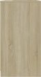 vidaXL - Dressoir - 70x40,5x75 - cm - bewerkt - hout - sonoma - eikenkleurig