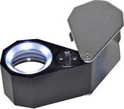 RONA 450777 Steenloep Met LED-verlichting Vergrotingsfactor: 10 x Lensgrootte: (Ø) 21 mm