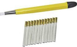 RONA 800214 Draaipen met 12 glashaarpenselen Diameter 4 mm N/A 1 set(s)