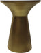 Ronde bijzettafel - ø40x50 - Zwart/goud - Marmer/ijzer