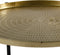 Ronde bijzettafel/plantenstandaard goud/zwart 50 cm - plantenhouder/plantentafel/oppottafel