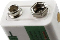 Ronde cel 9V-USB, Li-ion, 7,4 V, 1200 mAh, 8,9 Wh, met USB-C-oplaadpoort