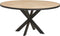 Ronde eiken eettafel Bern Ø100 cm Visgraat - Naturel