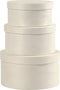 Ronde fineer doos, d: 10+11+13 cm, h: 5+6+7 cm, populier, 3stuks