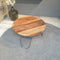 Ronde Industriele Salontafel mangohout 80 cm