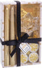 Ronde kroonluchter met standaard Kerstmis Gouden Kristal Paraffine 21,7 x 13,3 x 3,8 cm