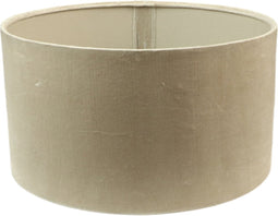 Ronde lampenkap - 25x25x18 - Warmgrijs - Velvet