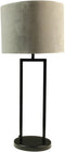 Ronde lampenkap - 32x32x24 - Lichtgrijs - Velvet
