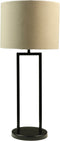 Ronde lampenkap - 32x32x24 - Warmgrijs - Velvet