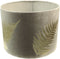 Ronde lampenkap met print - 42x42x32 - Lichtgrijs/goud - Velvet