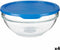 Ronde Lunchtrommel met Deksel Chefs Blauw 1,135 L 17,2 x 7,6 x 17,2 cm (4 Stuks)