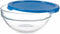 Ronde Lunchtrommel met Deksel Chefs Blauw 595 ml 14 x 6,3 x 14 cm (6 Stuks)