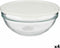 Ronde Lunchtrommel met Deksel Chefs Wit 1,135 L 17,2 x 7,6 x 17,2 cm (4 Stuks)