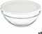 Ronde Lunchtrommel met Deksel Chefs Wit 1,7 L 21 x 9 x 21 cm (4 Stuks)